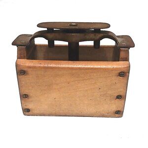 Vintage Wooden Butter Press / Farmhouse Dairy Tool – Rustic Primitive Kitchen
